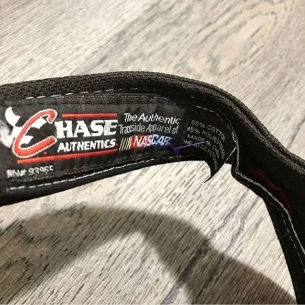 CHASE AUTHENTICS Vtg Dupont Motorsports Jeff Gordon Black Adjustable Visor Hat